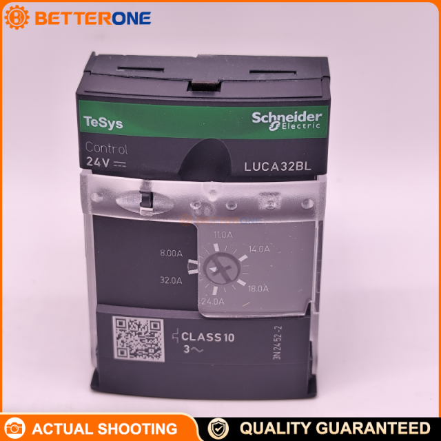 Schneider Electric LUCA32BL TeSys U / TeSys Ultra Standard Control Unit, Class 10, Ir 8–32A Adjustable, 24VDC Coil, Thermal-Magnetic Motor Protection, For LUB32/LUB38 Power Base Starter Controller, Up to 15kW @ 400V