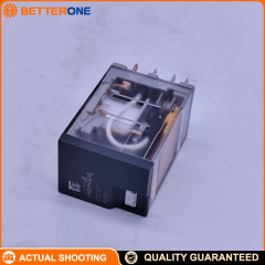 Schneider Electric RXM2LB2BD Harmony Miniature Plug-In Relay, 2C/O (DPDT) 5A, 24VDC Coil (BD), With LED Indicator & Mechanical Flag, Socketable 8-Pin Relay, 250VAC / 28VDC Switching