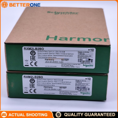 Schneider Electric RXM2LB2BD Harmony Miniature Plug-In Relay, 2C/O (DPDT) 5A, 24VDC Coil (BD), With LED Indicator & Mechanical Flag, Socketable 8-Pin Relay, 250VAC / 28VDC Switching