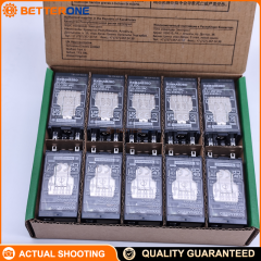 Schneider Electric RXM4AB2BD Harmony Miniature Plug-In Relay, 6A, 4C/O (4PDT), 24VDC Coil (BD), With LED Indicator, Lockable Test Button & Mechanical Flag, For RXZE Socket, 250VAC / 28VDC Switching