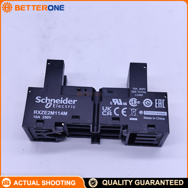 Schneider Electric RXZE2M114M Harmony Relay Socket Base, For RXM2 (2CO) & RXM4 (4CO) Plug-In Relays, 14-Pin, Screw Terminal, Mixed Contact Arrangement, DIN-Rail or Panel Mount, Ith 10A, System Voltage <250V