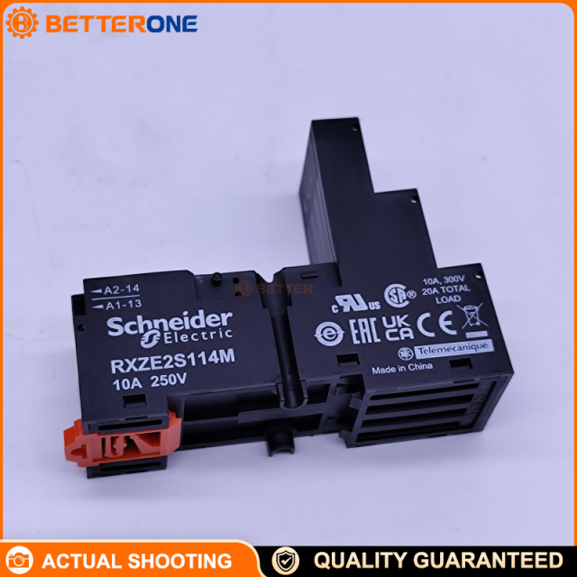 Schneider Electric RXZE2S114M Harmony Relay Socket Base, Separate Contact Terminals, For RXM4/REXL 4CO Plug-In Relays, 14-Pin, Screw Terminals, DIN-Rail or Panel Mount, Ith 10A (<250VAC), Flat Pins, RXZ Series
