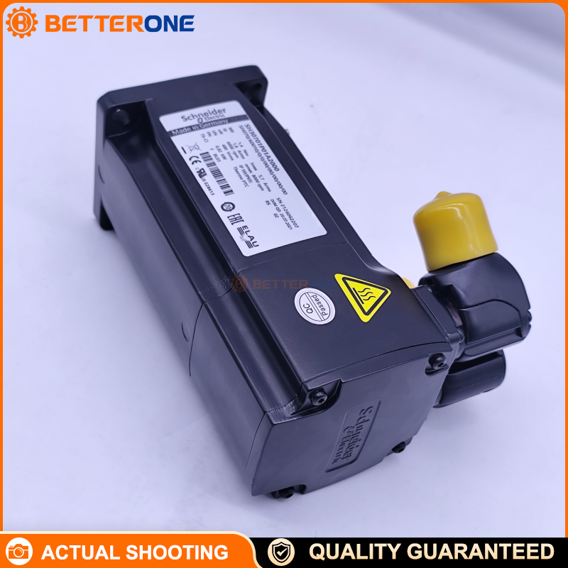 Schneider Electric SH30701P01A2000 SH3 070 Servo Motor, 1.25 N·m Continuous Stall Torque, 8000 rpm Max, Absolute Single-Turn SinCos Hiperface Encoder, 70mm Flange, Smooth Shaft No Key, No Brake, 90° Connector, IP54/IP65, 115–480V, For PacDrive 3 / Lexium