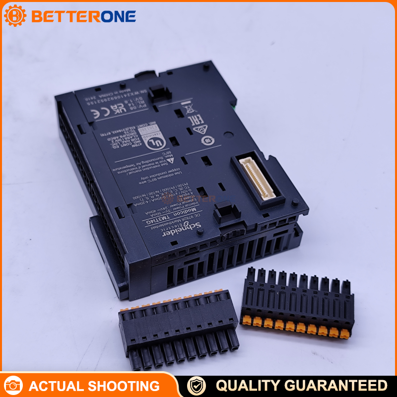 Schneider Electric TM3TI4G Modicon TM3 Analog/Temperature Input Module, 4 Inputs, 24VDC, 0–10V / ±10V / 0–20mA / 4–20mA, Thermocouple & 3-Wire RTD, 16-Bit / 15-Bit+Sign, Spring Terminals, For M221/M241/M251/M262 PLC Expansion