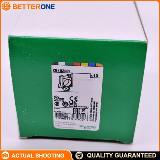 Schneider Electric ZB4BZ009 Harmony XB4 Metal Body/Fixing Collar (Mounting Collar) for Electrical Contact/Light Blocks, Ø22mm Panel Mount, Standard Head Type, Set of 10