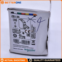 Schneider Electric ZBVB5 Harmony XB4/XB5 Metal Light Block, Orange Integral LED, Ø22 mm, 24 V AC/DC, Screw Clamp Terminals, Front-Mounted Indicator Light