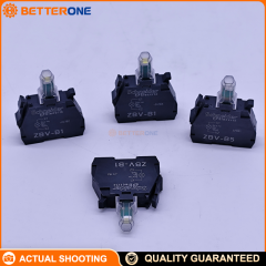 Schneider Electric ZBVB5 Harmony XB4/XB5 Metal Light Block, Orange Integral LED, Ø22 mm, 24 V AC/DC, Screw Clamp Terminals, Front-Mounted Indicator Light