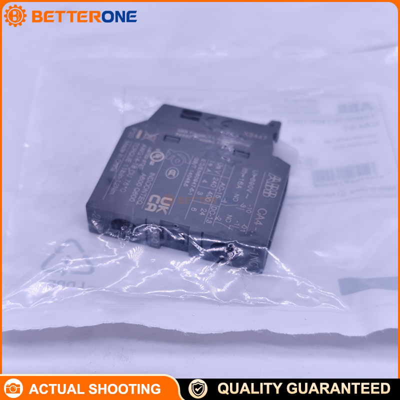 ABB 1SBN010110R1001 CA4-01 Front-Mounted Auxiliary Contact Block, 1NC Instantaneous, Screw Terminals, For AF Contactors & NF Contactor Relays