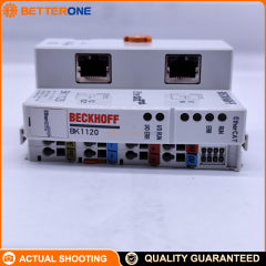 Beckhoff BK1120 EtherCAT Bus Coupler for KLxxx K-Bus Terminals, 2×RJ45 100BASE-TX, Auto Terminal Mapping to EtherCAT Process Image
