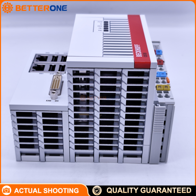 Beckhoff CX5120-0100 Embedded PC, Intel Atom E3815, 2GB DDR3, Dual Gigabit Ethernet, DVI-I, USB 2.0, Fanless DIN-Rail Controller