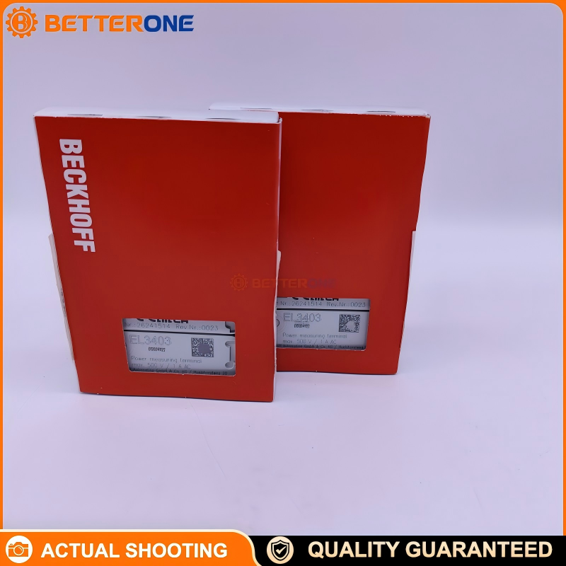 Beckhoff EL3403 EtherCAT 3-Phase Power Measurement Terminal, Voltage via L1/L2/L3/N + Current Transformers, True RMS, Per-Phase Power & Energy, Power Factor (cosφ), Network Analysis