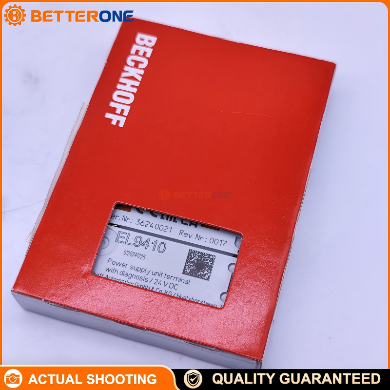 Beckhoff EL9410 EtherCAT E-bus Power Supply Terminal with Diagnostics, 24 VDC Input, 5 V E-bus Output 2 A, 500 V Isolation, Power Contacts 24 VDC 10 A Max