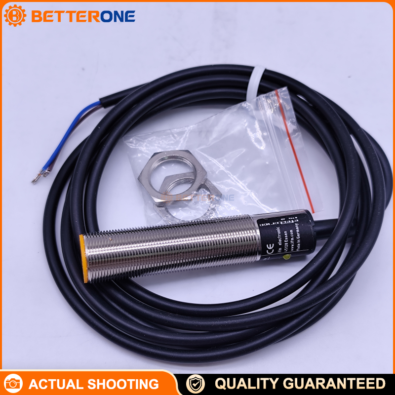 Ifm IG5594 Inductive Proximity Sensor, M18x1 Flush Mount, 5 mm Sensing Range, 10–55 VDC, 2-Wire PNP/NPN, NO/NC Selectable, 400 mA Output, 700 Hz, IP67, 2 m Cable