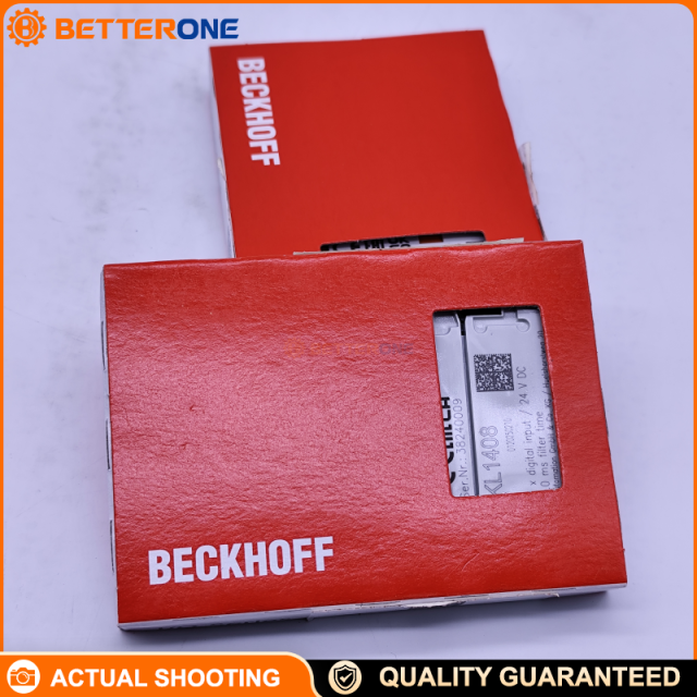 Beckhoff KL1408 K-bus Digital Input Bus Terminal, 8-Channel 24 V DC, EN 61131-2 Type 1/3, 1-Wire Connection, 3 ms Input Filter, Channel LEDs, 500 V Isolation