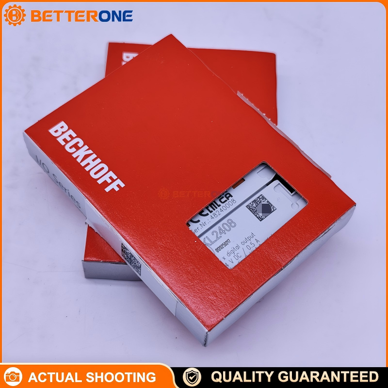 Beckhoff KL2408 K-bus Digital Output Bus Terminal, 8-Channel 24 V DC, 1-Wire Connection, 0.5 A/Ch Short-Circuit-Proof, Inductive/Lamp Loads, Reverse Polarity Protection, 500 V Isolation, Channel LEDs