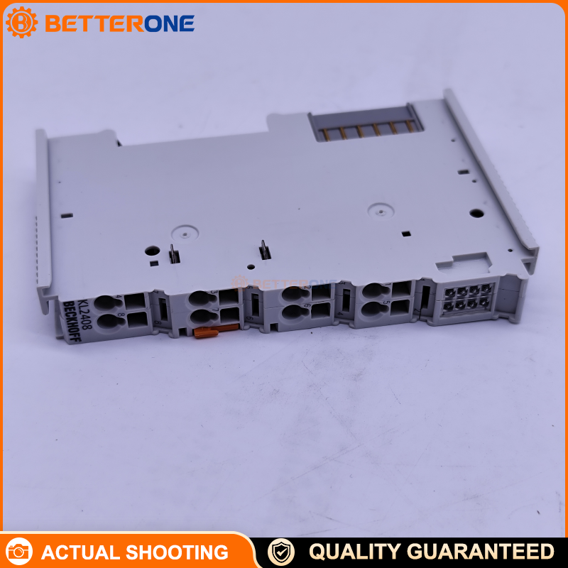 Beckhoff KL2408 K-bus Digital Output Bus Terminal, 8-Channel 24 V DC, 1-Wire Connection, 0.5 A/Ch Short-Circuit-Proof, Inductive/Lamp Loads, Reverse Polarity Protection, 500 V Isolation, Channel LEDs