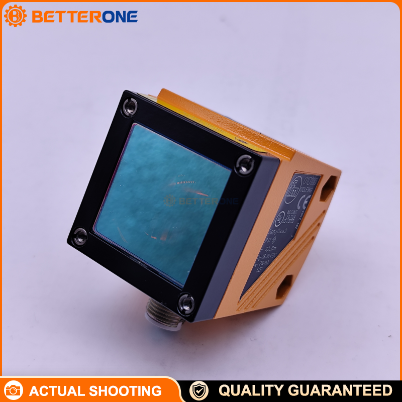 IFM O1D100 Laser Distance Sensor (O1D Series), Time-of-Flight Measurement, Measuring Range 0.2–10 m, Background Suppression Up To 19 m, DC PNP, 2 Switching Outputs (One Programmable As Analog 4–20 mA / 0–10 V), IO-Link, Class 2 Visible Laser