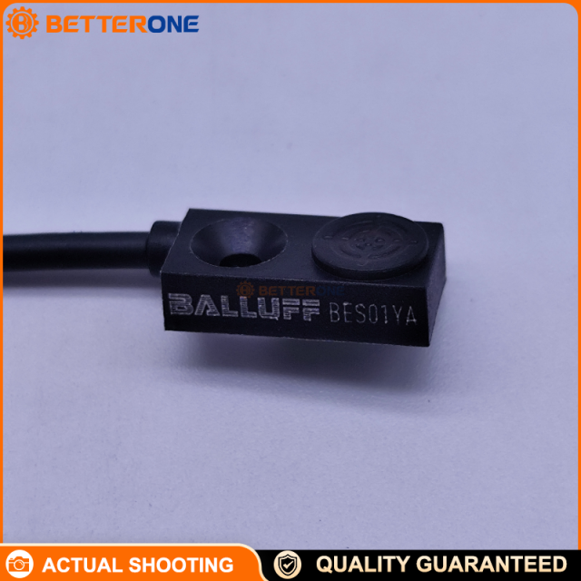 Balluff BES01YA Inductive Proximity Sensor (BES R04KC-PSC15B-EP00,13-GS49), 1.5 mm Flush Mount Detection, PNP Normally Open, 10–30 VDC, M8 3-Pin Connector, Compact 16×8×4.7 mm, IP67 Industrial