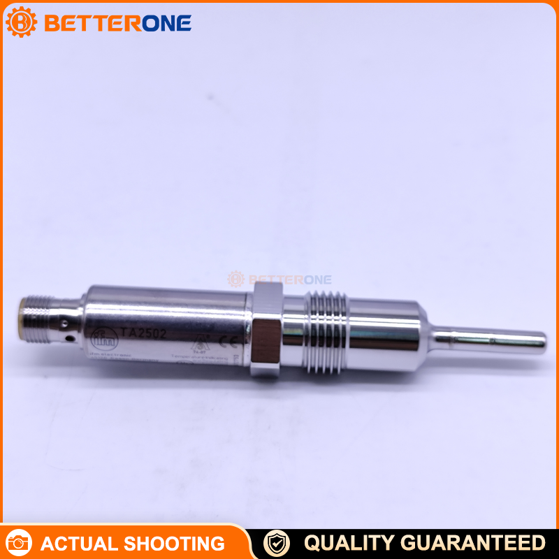 IFM TA2502 Hygienic Temperature Transmitter, Pt1000 Class A, -50…200°C, 4–20mA Analog + IO-Link, 18–32VDC, G1/2 Process Connection with Sealing Cone, EL 30mm, IP67/IP68/IP69K, For Food & Beverage Applications