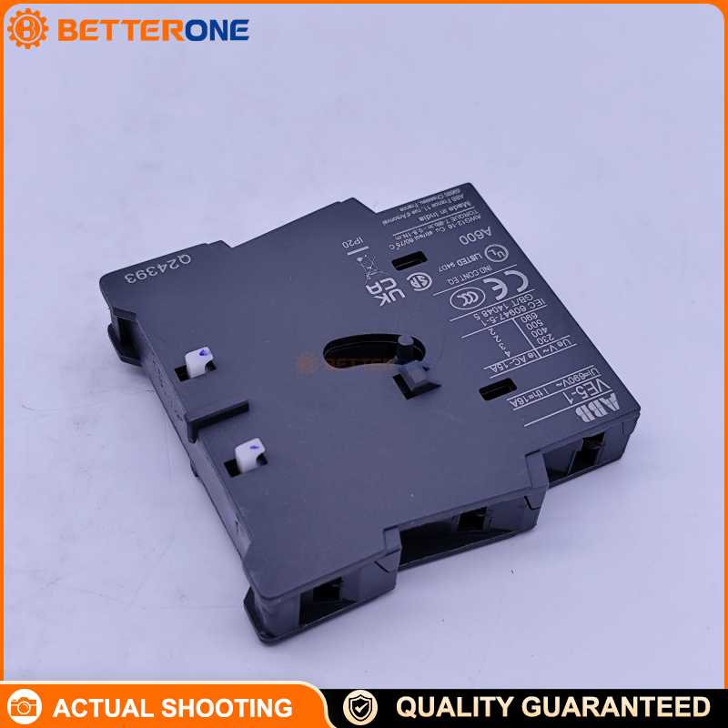 ABB 1SBN030110R1000 VE5-1 Mechanical & Electrical Interlock Unit, For Interlocking Two A-Series Contactors (Reversing/Changeover/Star-Delta), Built-In 2×NC Interlocking Contacts