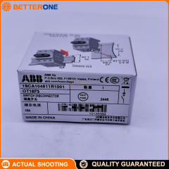 ABB 1SCA104811R1001 OT16F3 Switch-Disconnector, 3-Pole Non-Fusible Disconnect, Front Operated, DIN-Rail Mountable, Protected Clamp Terminals, 16A Rated, Handle & Shaft Not Included