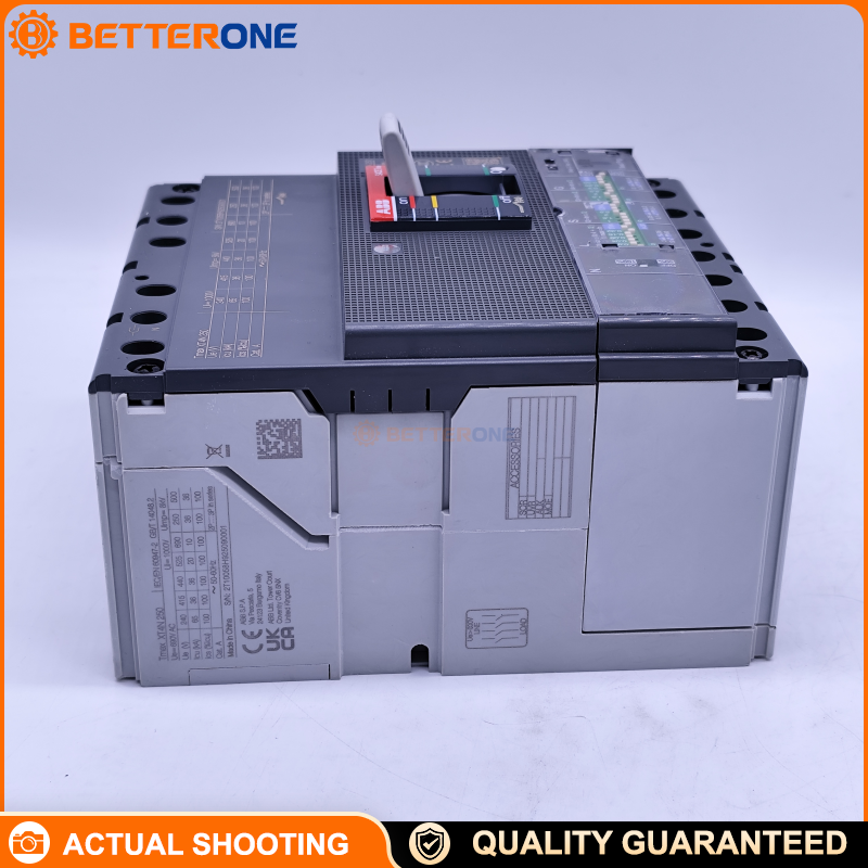 ABB 1SDA068162R1 Tmax XT4N 250 Fixed 4-Pole MCCB, Front Terminals, Ekip LSIG Solid-State Trip Unit, In=250A, IEC 690VAC, For Power Distribution Panels