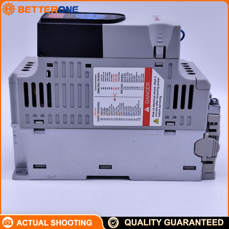 Allen-Bradley 22F-A2P5N113 PowerFlex 4M AC Drive, 240VAC 1-Phase Input, 2.5A Output, 0.37kW / 0.5HP, Frame A IP20 Open, LED Display + Fixed Digital Keypad, Internal CE Compliant Filter, RS-485, No Brake IGBT