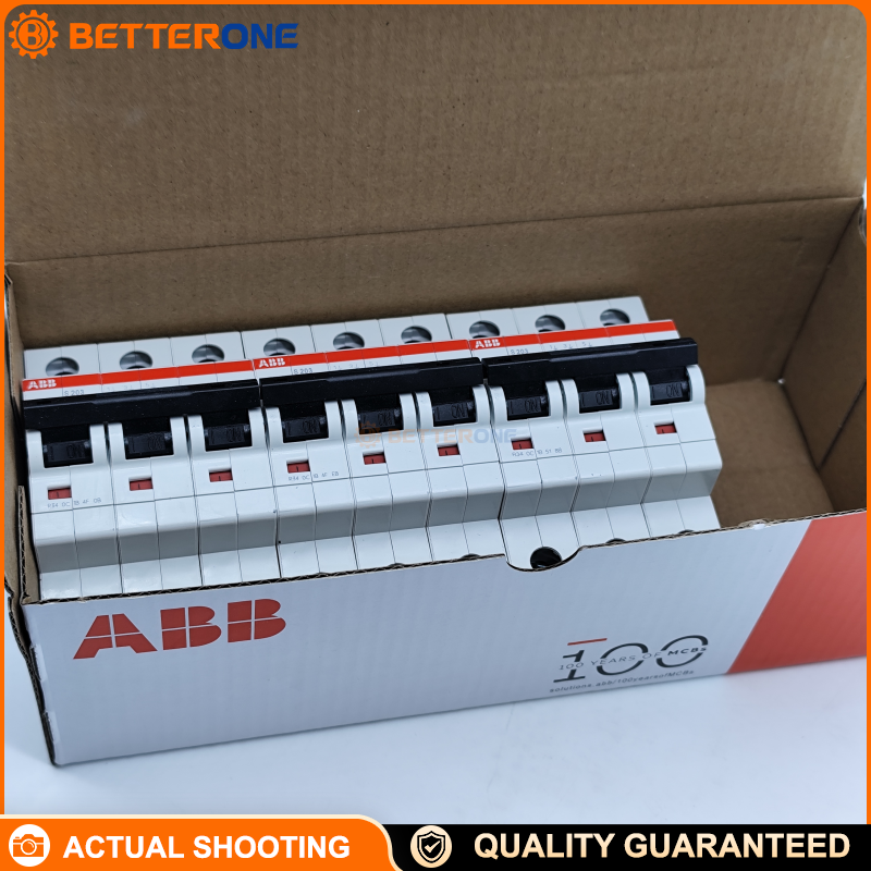 ABB 2CDS253001R0064 S203-C6 Miniature Circuit Breaker, S200 Series, 3-Pole, C Characteristic, 6A Rated Current, 230/400VAC, 6kA Breaking Capacity