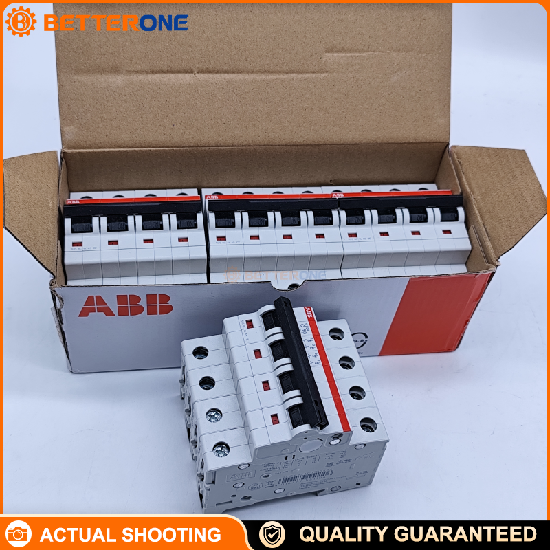ABB 2CDS254001R0504 S204-C50 Miniature Circuit Breaker, 4-Pole, C-Characteristic, 50A, Rated Voltage 400V
