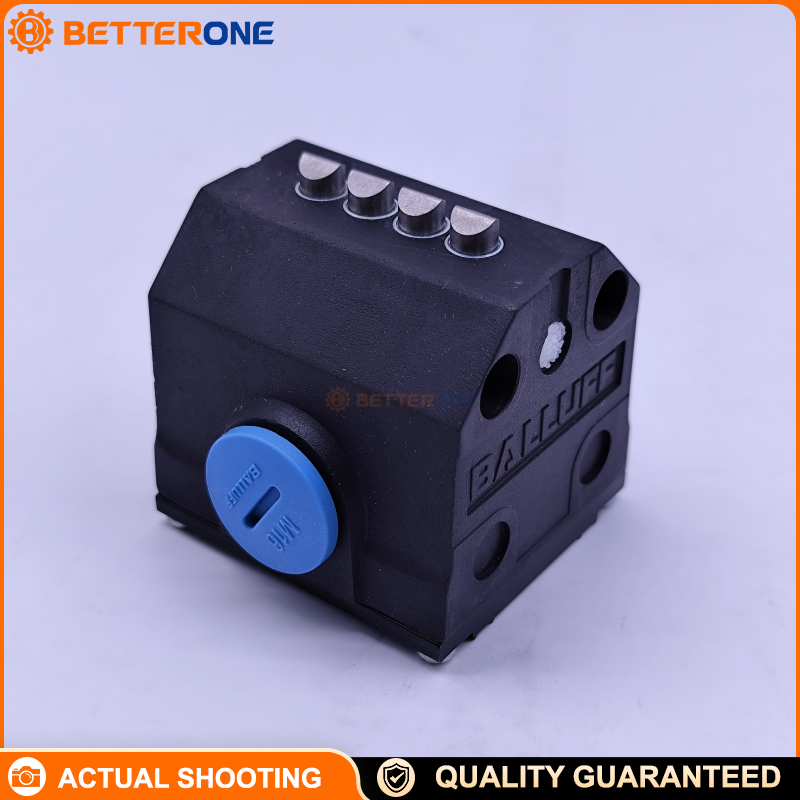 Balluff BNS819-B04-D08-40-11 Mechanical Multiple Position Limit Switch (Order Code BNS01UK), 4 Switching Positions (4× Chisel), 8mm Spacing, Snap-Action SPDT (1NO+1NC) Contacts, Aluminum Anodized Housing 40×50×48mm, IP67, Cam Approach Parallel to Mounting