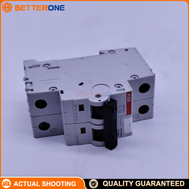 ABB 2TAZ210121R2104 GS201 OV AC-C10/0.03 RCBO, 10A C-Curve, 30mA, Type AC, Residual Current Circuit Breaker with Overcurrent Protection, Low-Voltage Protection