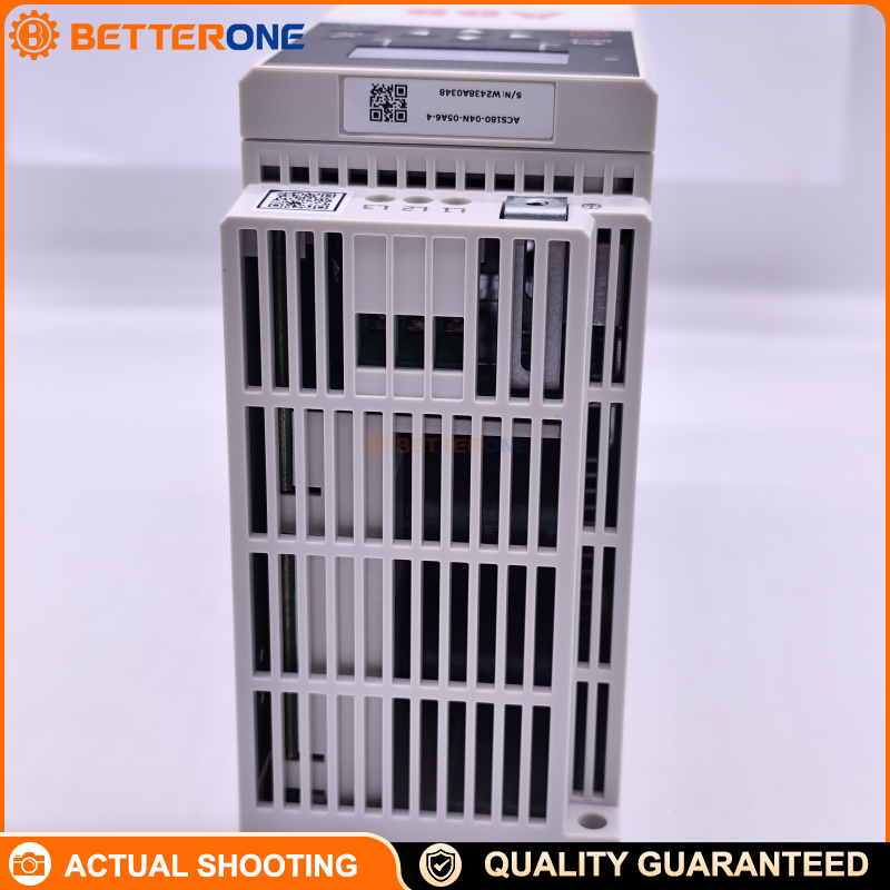 ABB ACS180-04N-05A6-4 VFD, 3-Phase 380–480V, 5.6A, 2.2kW, IP20, LV AC Machinery Drive Module for Pumps/Fans/Conveyors