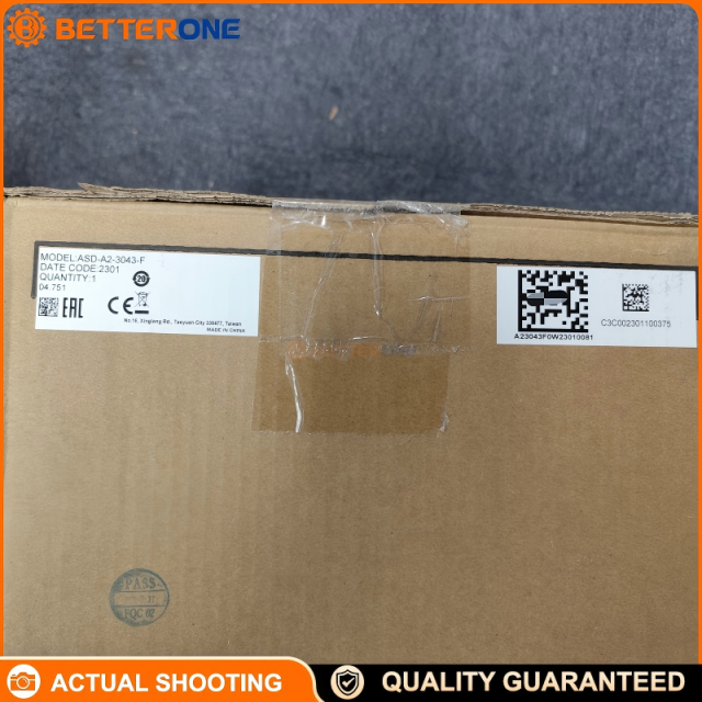 Delta ASD-A2-3043-F ASDA-A2 AC Servo Drive, 3kW, 400V 3-Phase, high-response servo amplifier for ECMA motors, for precision motion control in packaging, robotics, conveyors and machine tools