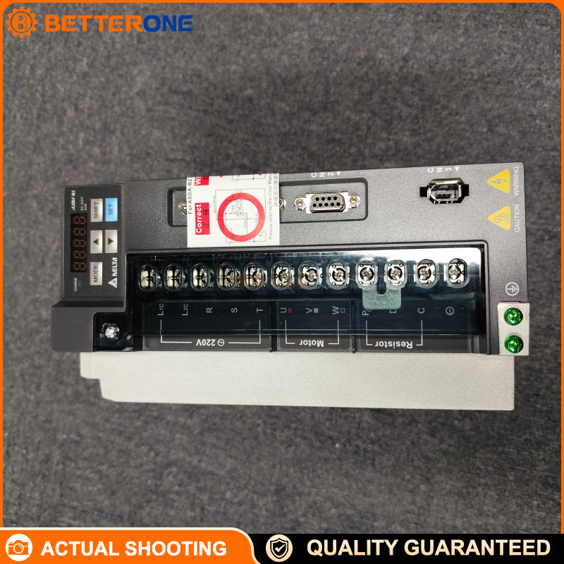 Delta ASD-B2-2023-B ASDA-B2 AC Servo Drive, 2 kW, 200–240 V class, 3-phase input, high-performance digital servo amplifier compatible with ECMA servo motors, for packaging, dispensing, conveyors and machine tool positioning