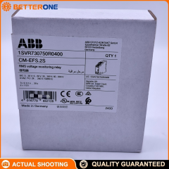 ABB CM-EFS.2S (1SVR730750R0400) Single-Phase Voltage Monitoring Relay, Voltage Window, TRMS 3–600V (B-C), 24–240V AC/DC supply, 2 C/O outputs, adjustable over/undervoltage thresholds, selectable ON/OFF delay, DIN-rail mount