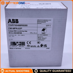 ABB CM-MPN.62P Three-Phase Monitoring Relay, 3×450–720VAC (supply=measuring), TRMS; monitors phase sequence, phase loss, over/under voltage and phase unbalance; configurable phase sequence monitoring & auto phase sequence correction