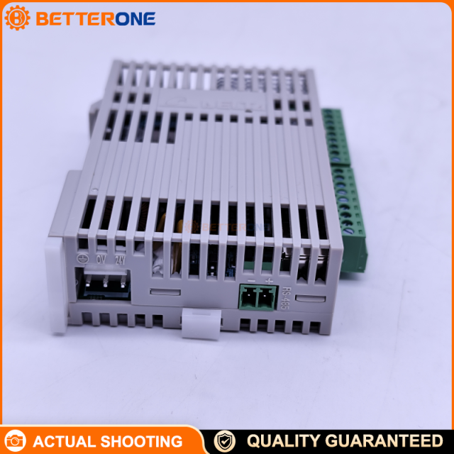 Delta DVP14SS211T DVP-SS2 Slim PLC CPU, 24VDC, 14 I/O (8DI+6DO), NPN sinking transistor outputs, built-in RS-232 & RS-485 (Modbus), 8K steps program capacity, DIN-rail mounting.