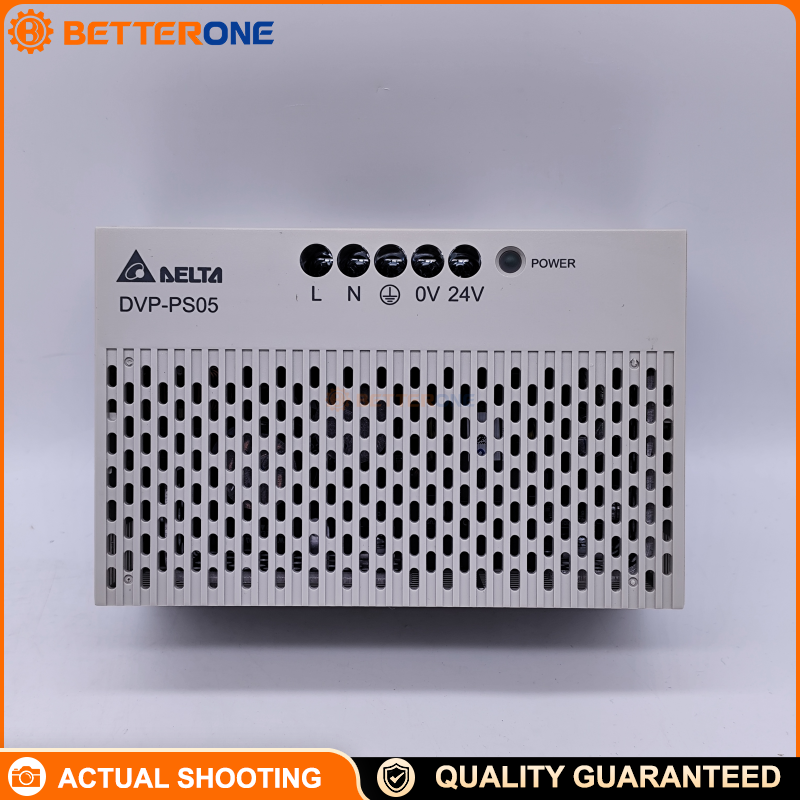 Delta DVPPS05 (DVP-PS05) PLC Power Supply Module, 1-Phase 85–264VAC Input, 24VDC Output, 5A, 120W, DIN-Rail Mount, for DVP Series PLC Panels