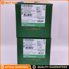 Schneider Electric C16F6TM125 ComPacT NSX160F MCCB, 36kA at 415VAC, TMD thermal-magnetic trip, 125A, 4P 3D (neutral not protected), for power distribution protection.