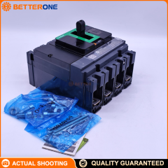 Schneider Electric C16F6TM125 ComPacT NSX160F MCCB, 36kA at 415VAC, TMD thermal-magnetic trip, 125A, 4P 3D (neutral not protected), for power distribution protection.