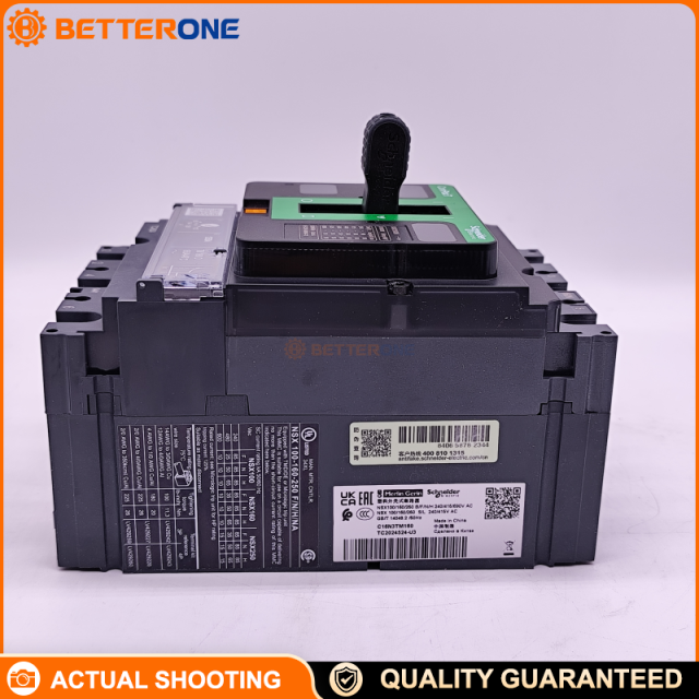 Schneider Electric C16N3TM160 ComPacT NSX160N MCCB, 3P, 160A, TMD thermal-magnetic trip, Icu 50kA @ 415VAC, fixed type, overload & short-circuit protection for distribution