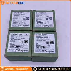 Schneider Electric CA2KN22M7 TeSys K Control Relay, 4P (2NO+2NC), rated operational voltage up to 690V, 220–230VAC 50/60Hz coil, screw clamp terminals, DIN-rail/plate mounting, for control circuits and automation panels.