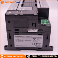 Omron CP1H-XA40DT1-D CP1H PLC CPU, 24VDC, 40 I/O (24 DI + 16 PNP transistor DO), built-in 4 AI + 2 AO, supports 4-axis pulse outputs/high-speed counting, DIN-rail mount