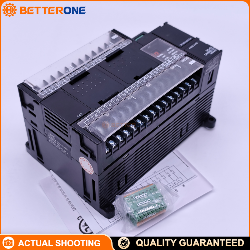 Omron CP1H-XA40DT1-D CP1H PLC CPU, 24VDC, 40 I/O (24 DI + 16 PNP transistor DO), built-in 4 AI + 2 AO, supports 4-axis pulse outputs/high-speed counting, DIN-rail mount
