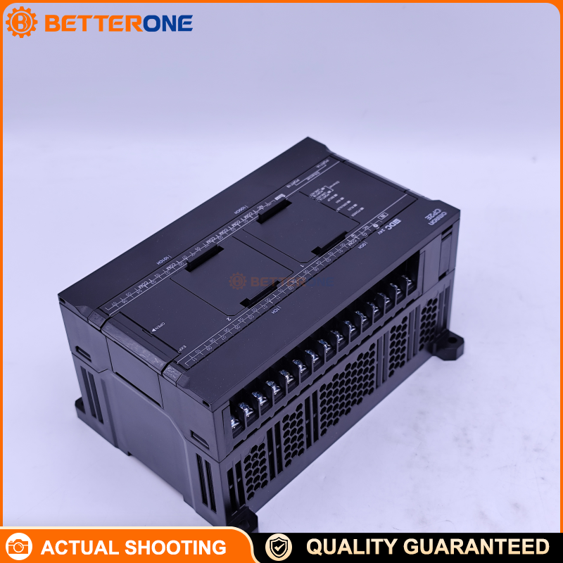 Omron CP2E-N40DT-D CP2E PLC CPU, 24VDC, 40 I/O (24 DI + 16 DO), NPN transistor outputs, built-in 2× Ethernet ports (switching), 20K steps program capacity, compact DIN-rail PLC for machine control & data collection
