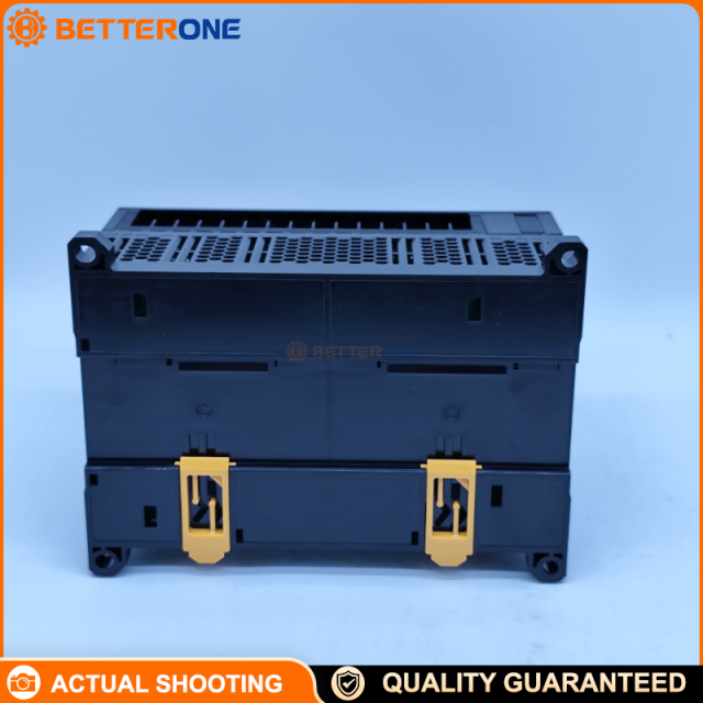Omron CP2E-N40DT-D CP2E PLC CPU, 24VDC, 40 I/O (24 DI + 16 DO), NPN transistor outputs, built-in 2× Ethernet ports (switching), 20K steps program capacity, compact DIN-rail PLC for machine control & data collection