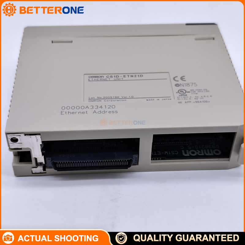Omron CS1D-ETN21D CS1D Ethernet Unit, 100Base-TX/10Base-T, RJ45, supports FINS communications (UDP/IP & TCP/IP) for CS1D Duplex PLC redundant Ethernet communications in critical systems