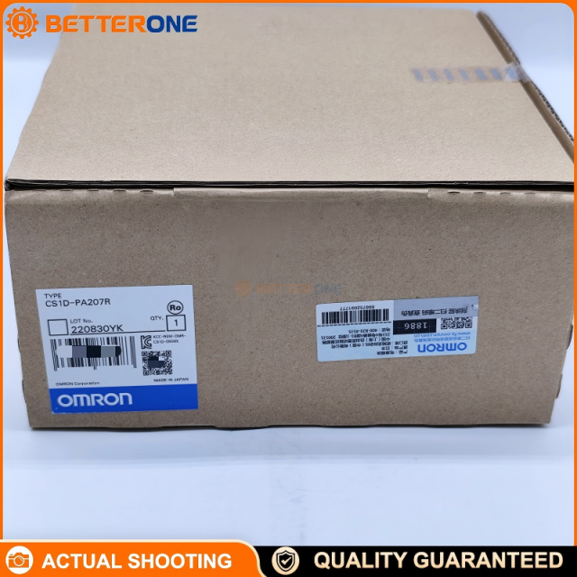 Omron CS1D-PA207R CS1D Duplex Redundant PLC Power Supply Unit, AC100–120/200–240V 50/60Hz, outputs 5V 7A + 26V 1.3A (Total 35W), with RUN output, supports redundant dual-PSU mounting