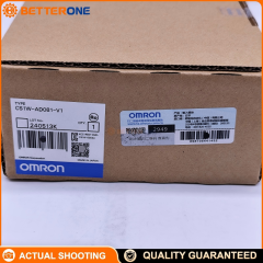 Omron CS1W-AD081-V1 CS1 Series Analog Input Unit, 8-channel voltage/current input (0–10V, ±10V, 4–20mA, etc.), 16-bit data, selectable 4,000/8,000 resolution, 1 ms/point (settable to 250 µs/point), with line disconnection detection