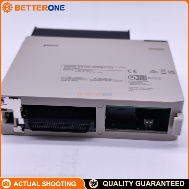 Omron CS1W-AD081-V1 CS1 Series Analog Input Unit, 8-channel voltage/current input (0–10V, ±10V, 4–20mA, etc.), 16-bit data, selectable 4,000/8,000 resolution, 1 ms/point (settable to 250 µs/point), with line disconnection detection